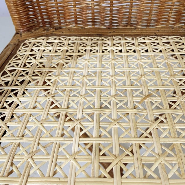 Italian Mid-Century Modern Chairs in Rattan and Straw, 1960s, Set of 2 For Sale - Image 12 of 18