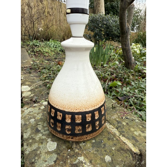 1970s Vintage Table Lamp in Stoneware from Iden Rye Pottery, 1970s For Sale - Image 5 of 10