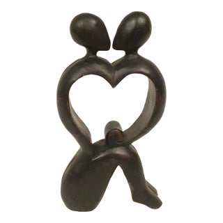 Lovers Embrace Valentine Sculpture Large For Sale