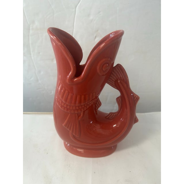 Ceramic 1980s Gluggle Fish Jug by Shreve Crump and Low For Sale - Image 7 of 7