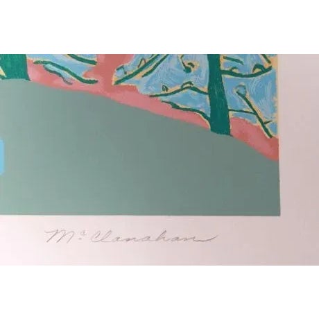 Artist: Marion McClanahan Title: Red Tree Year: Circa 1980 Medium: Lithograph, signed and numbered in pencil Edition: 300...