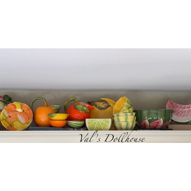 Ceramic Made in Italy Watermelon Slice Decorative Plate For Sale - Image 7 of 9