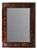 Antique Biedermeier Square Walnut Wall Mirror, Vienna, 1850s For Sale