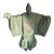 Austin Productions Japanese Noh Dancer Sculpture in Verdigris Finish, Circa 1981 For Sale
