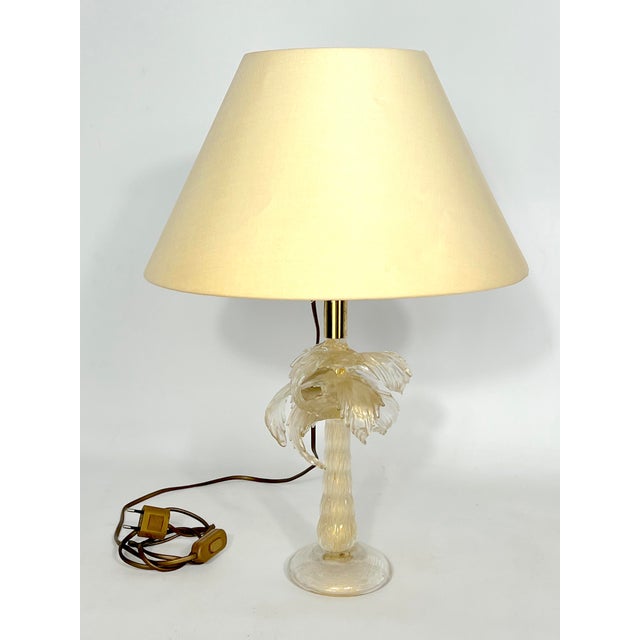 Great vintage condition but small folds on the lampshade for this table lamp designed by Tommaso Barbi and produced in...