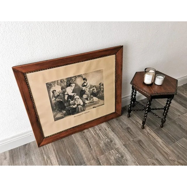The Fateful Reunion, 19th Century, Engraving, Framed For Sale - Image 5 of 13