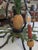 English Vintage British Colonial Pineapple & Faux Bamboo Chandelier — Artist-Repainted by Anne Yates Burst, Indies Landing, Winter Park Fl For Sale - Image 3 of 16