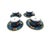 Late 20th Century Late 20th Century Villeroy & Boch Citta Campagna Biella Blue Fruit Pattern Tea Cup/Saucer Set of 4 For Sale - Image 5 of 10