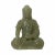 This is a simple carved Chinese Sitting Buddha Gautama Amitabha Shakyamuni statue with natural Xinqiang Hetian Mountain...
