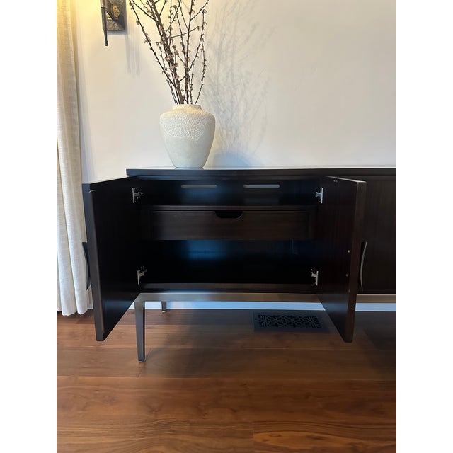Bernhardt Jet Set Sideboard in Caviar For Sale - Image 10 of 16