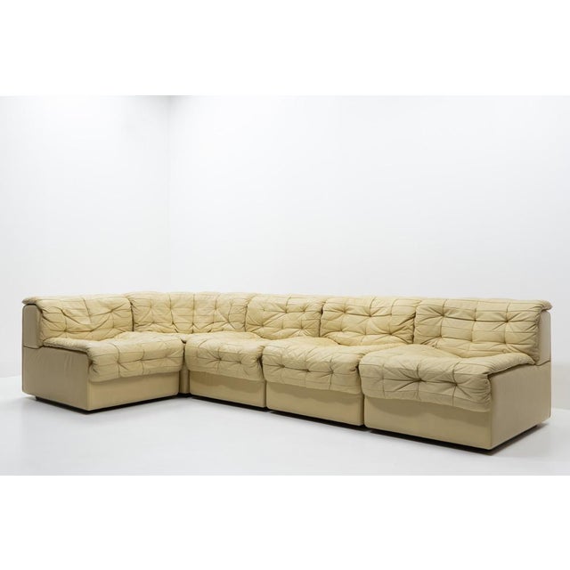 1970s Vintage DS-11 Modular Sofa from de Sede, 1970s, Set of 5 For Sale - Image 5 of 16