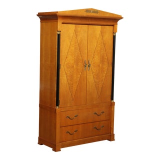 Thomasville Grand Classics Biedermeier, Empire Style Bedroom Armoire For Sale