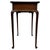 2000 - 2009 Antique Early 20th Century English Mahogany Side Table with Cabriole Legs For Sale - Image 5 of 12