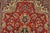 Red Fine Qom Rug 3’3” X 4’11” Red Wool Traditional Hand-Knotted Oriental Carpet For Sale - Image 8 of 12