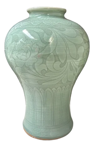 Mid-Century Japanese Celadon Glazed Vase, 1950s-1970s