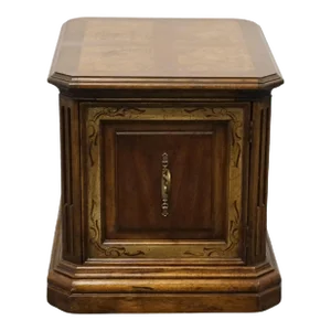 American of Martinsville Walnut Italian Provincial 20" Chairside Accent Storage End Table 2600-622