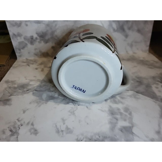 Vintage Attributed to Otagiri Stoneware Coffee Mugs Botanical For Sale In San Francisco - Image 6 of 10