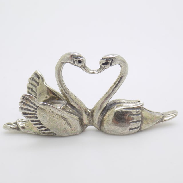 Vintage Swans in Love, 1970s For Sale - Image 10 of 10