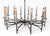 Large 12 Light Silver Plate Spoke Form Chandelier by Sciolari For Sale - Image 11 of 18