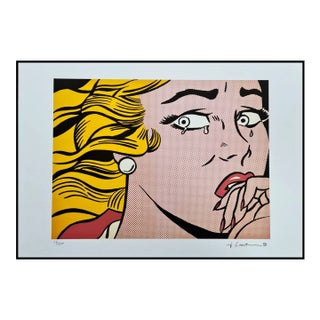 1980s Roy Lichtenstein "Crying" Limited Edition Lithograph For Sale