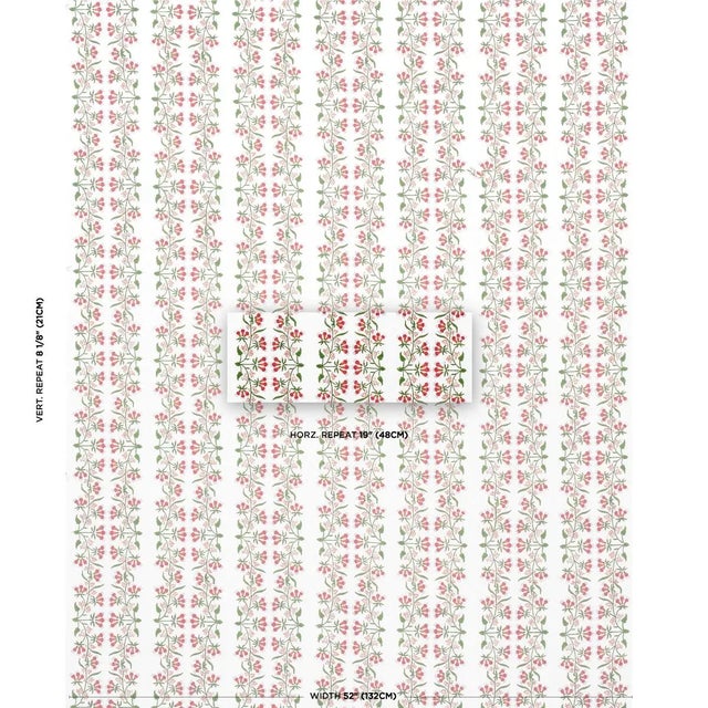 A wonderfully exotic stylized floral, Himalaya Hand-Block Print fabric was created by Marie-Anne Oudejans and inspired by...