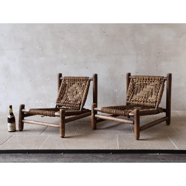 Mid-Century Modern Lounge Chairs by Audoux et Minet for Vibo Vesoul, 1950s, Set of 2 For Sale - Image 3 of 12