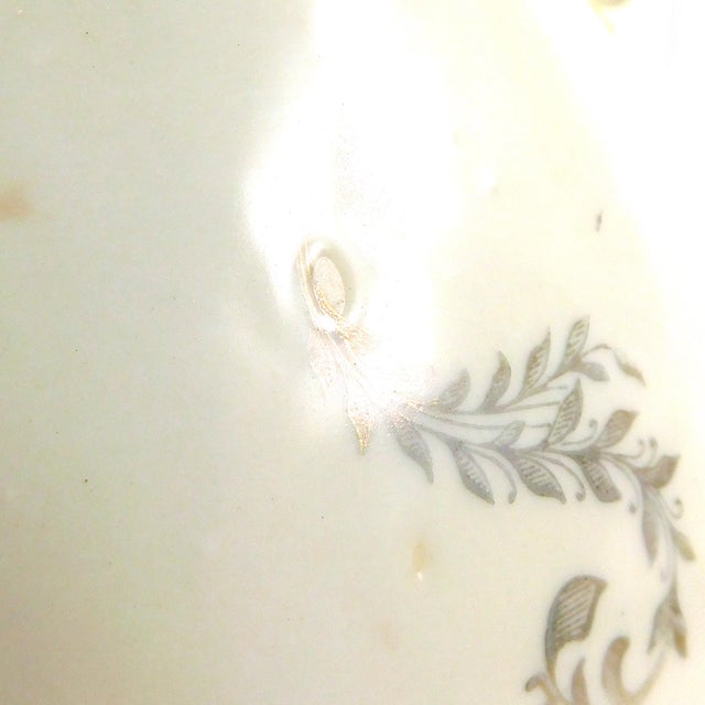 1950s Royal Bayreuth Jug With Reticulated Trim and Unique Handle Design For Sale - Image 10 of 12