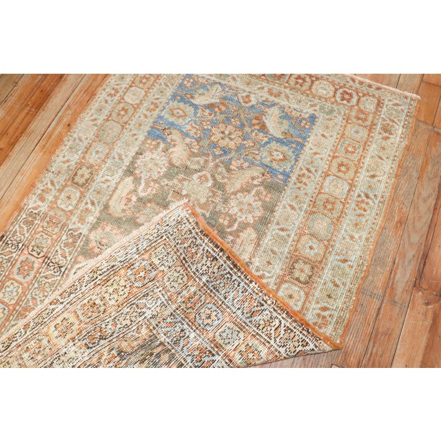 Antique Zabihi Collection Persian Heriz Small Square Rug For Sale In New York - Image 6 of 6