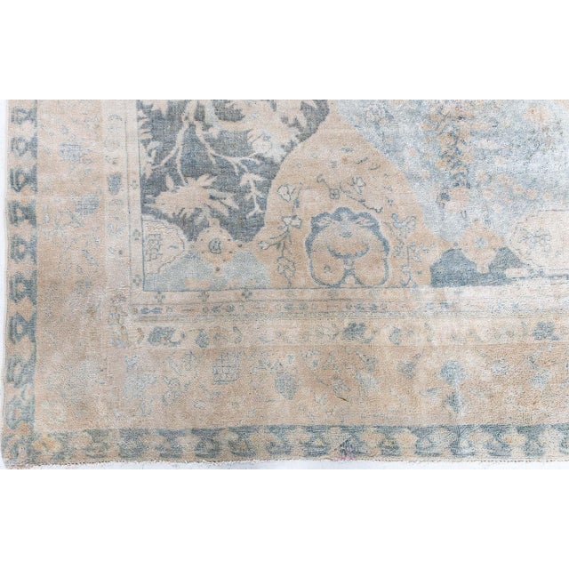 Early 20th Century Antique North Indian Botanical Wool Rug For Sale - Image 5 of 10