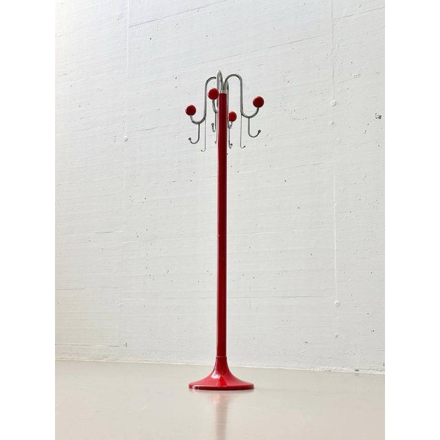 Red Mid-Century Modern Wardrobe in Red from LHT Bologna, 1980s For Sale - Image 8 of 13