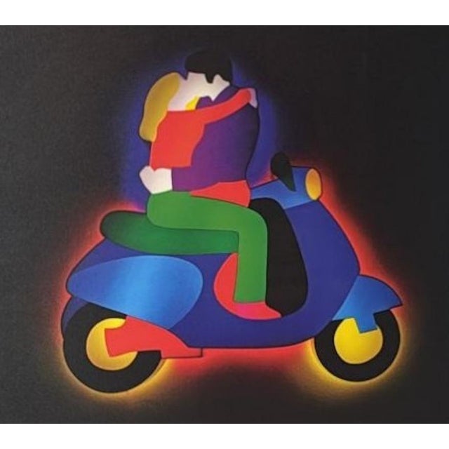 Late 20th Century Late 20th Century Marco Lodola Screenprint on Paper (No. 30/70) With Mirrored Frame For Sale - Image 5 of 17