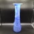 Romanian Blue and White Hand Blown Swirl Vine Vase 16.75" Tall For Sale - Image 4 of 12