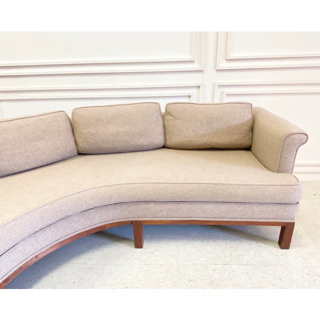 MidCentury Two Piece Curved Sectional Sofa Chairish