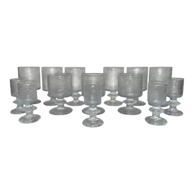 1960s Timo Sarpaneva Wine Glasses, 14 Pieces For Sale