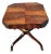 19th C Flame Mahogany Regency Side Table Center Table by Wyman Furniture For Sale