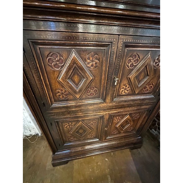 French Oak Cabinet For Sale - Image 4 of 5