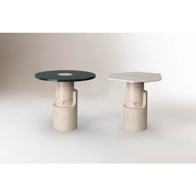 Contemporary Braque Travertine by Dooq Details For Sale - Image 3 of 6