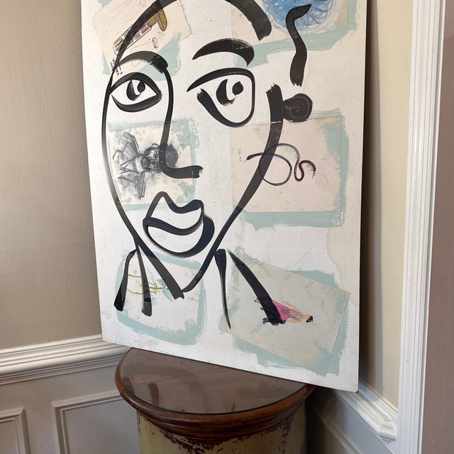 Plastic 1970s Acrylic Collage on Board by Peter Keil For Sale - Image 7 of 10