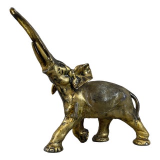 Elephant Trunk Sculpture Statue, 1960s, Brass For Sale