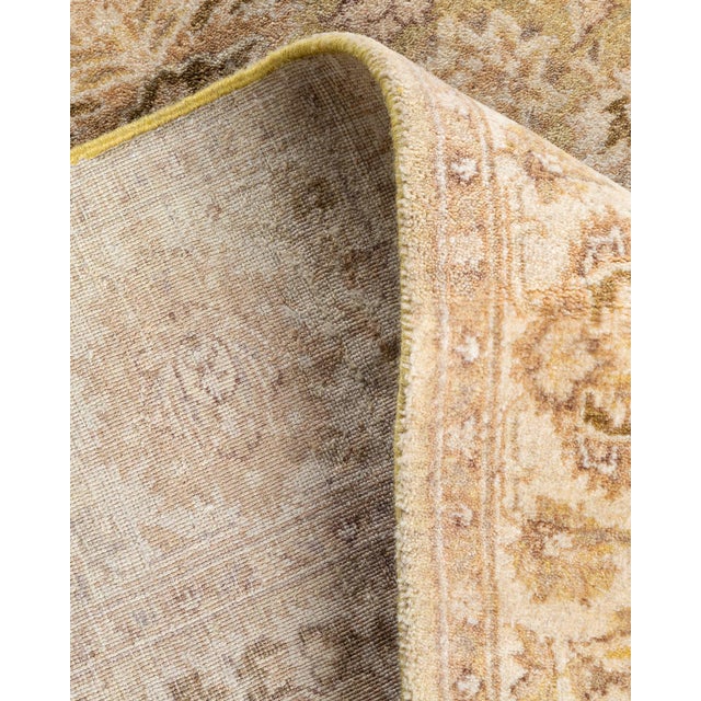 Mogul, One-of-a-Kind Hand-Knotted Area Rug - Green, 4' 3" x 6' 2" For Sale In New York - Image 6 of 8