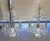 Modern Pair of Crystal and Brass Two Light Candle Table Sconces on Marble Plinth For Sale - Image 3 of 10