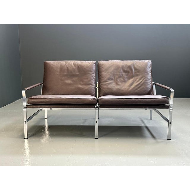 Black Danish FK 6720 Sofa Set by Preben Fabricius & Jørgen Kastholm for Kill International, 1960s, Set of 2 For Sale - Image 8 of 14