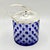 Mid-Century Modern Cobalt Blue Overlay Cut Crystal Biscuit Barrel with Silver-Plated Mount, 1950s For Sale - Image 4 of 18
