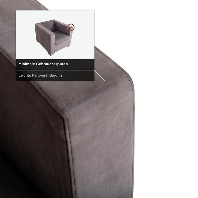 Suitcase Lounge Chair in Grey Lilac Suede and Chrome from Minotti For Sale - Image 9 of 17