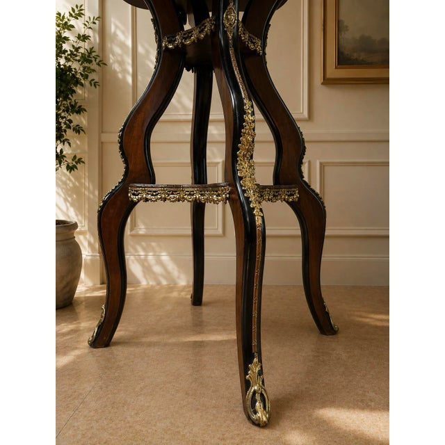 19th Century French Napoleon III Jardinière Converted to Bijouterie Display Table For Sale - Image 4 of 6