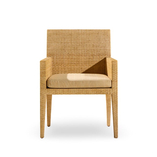 Late 20th Century Baker Milling Road Rattan Dining Chairs - Set of 8 For Sale - Image 5 of 11