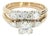 14k Yellow Gold Wedding Ring With 0.5ct Brilliant White Diamond For Sale