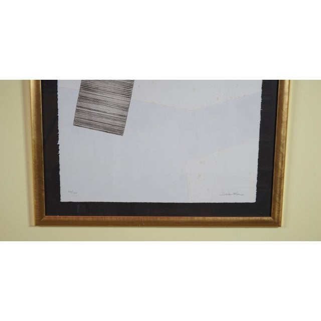 Red Abstract Etching With Aquatint by French Artist Jacqueline Debutler Signed 26/120 For Sale - Image 8 of 9