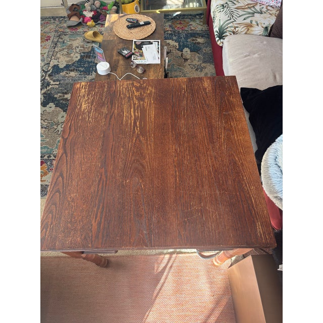 19th Century East Lake Style Solid Wood Tavern/Saloon Game Table With Mug Shelves Circa 1860-90 For Sale - Image 11 of 12