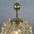 Amber Bubble Glass & Brass Pendant by Helena Tynell for Limburg, Germany, 1960s For Sale - Image 6 of 18